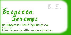 brigitta serenyi business card